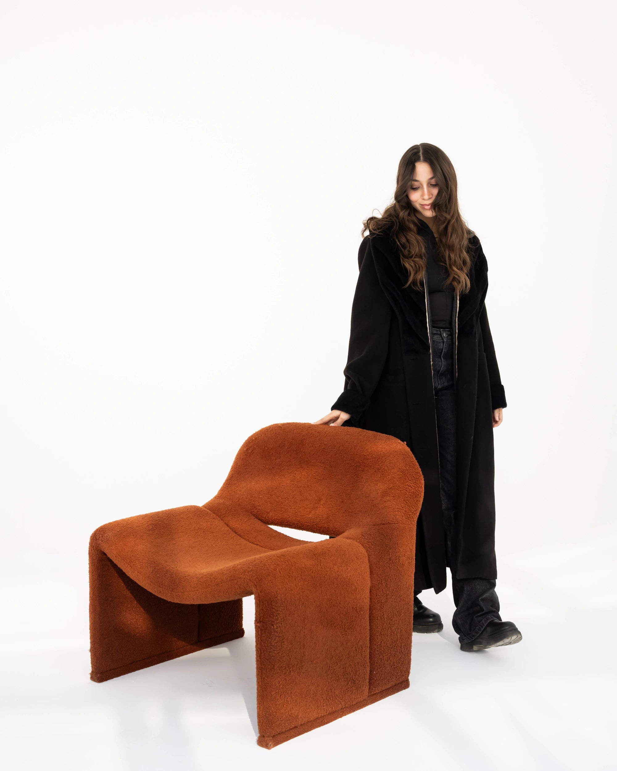 Faux Fur Teddy Lounge Chair