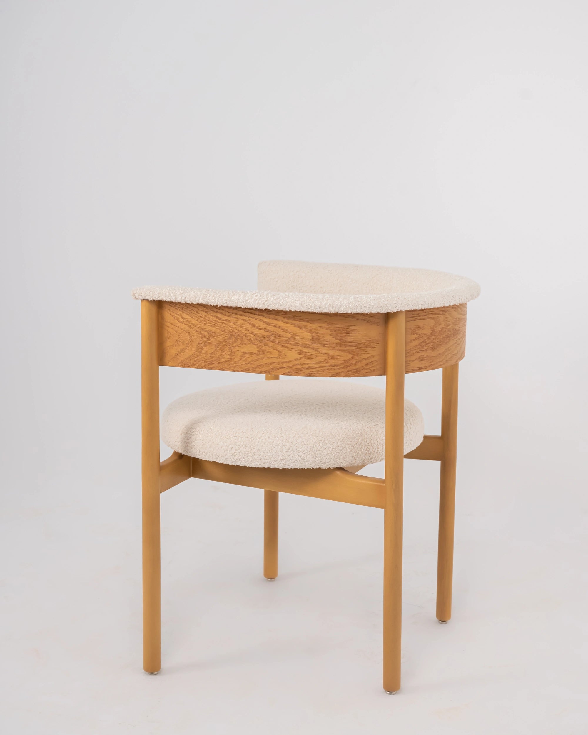 Curved Back Shearling Armchair