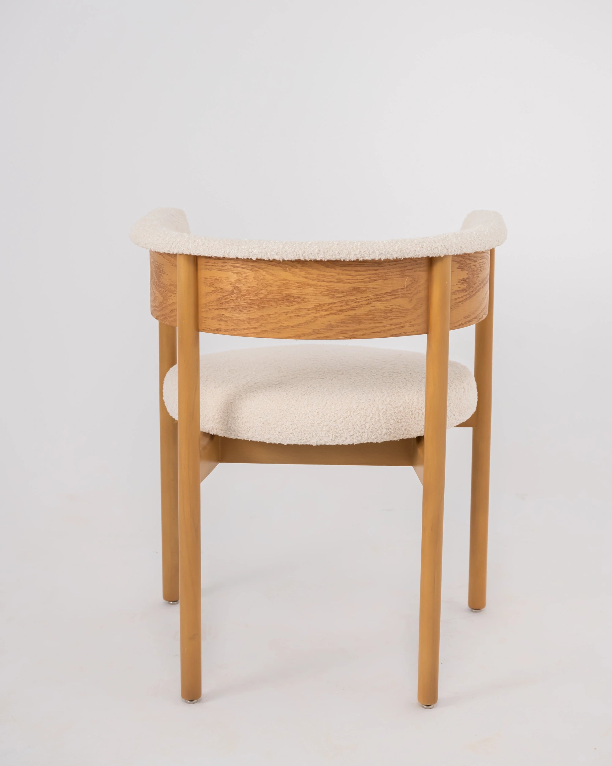 Curved Back Shearling Armchair